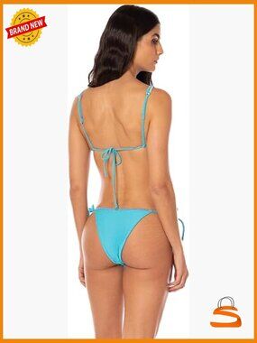 Reversible Low Rise Bikini Bottom, Strappy Cheeky Cut, Mesh Floral Fabric